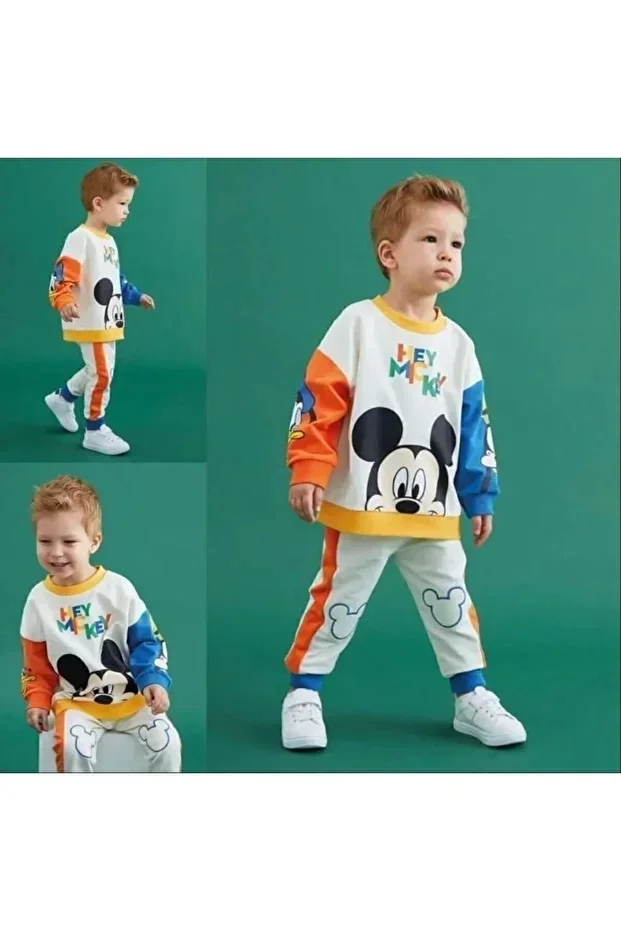 Amazon Ev Erkek Çocuk Mickey Mouse Eşofman Takm