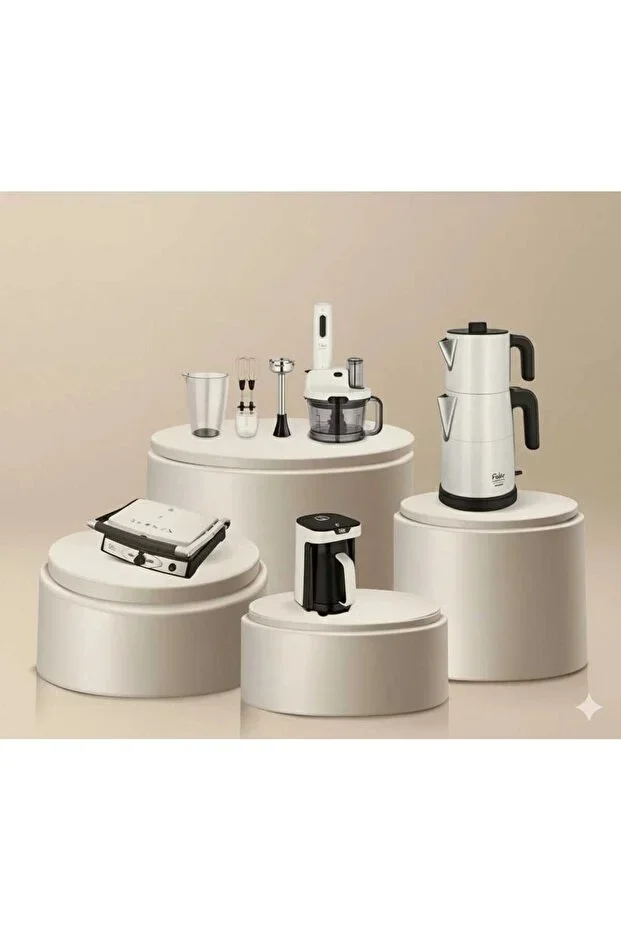 Fakir Avantaj Paket 4'lü Elektrikli Çeyiz Set Pearl White Beyaz
