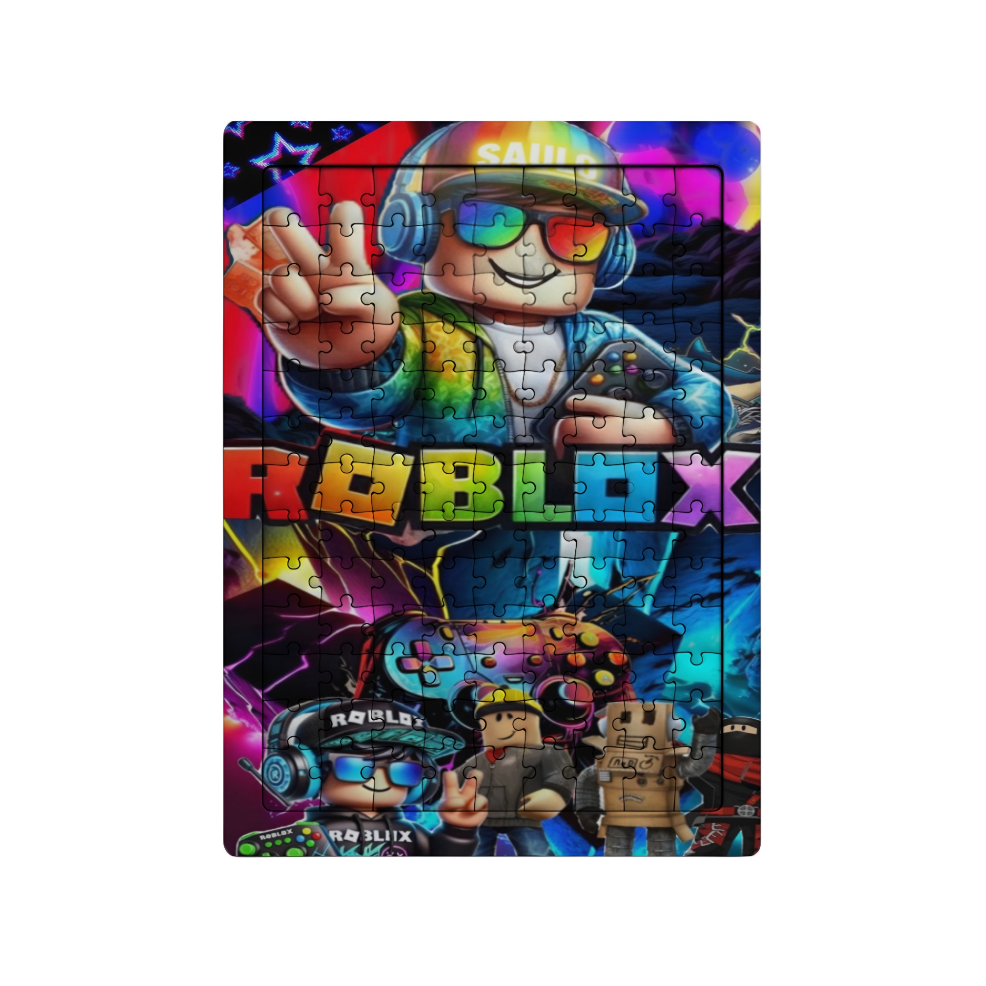 GHOSTBASTIR DESİGN Roblox 99 Parça Ayaklı Puzzle – Dekoratif Çocuk Yapbozu 052