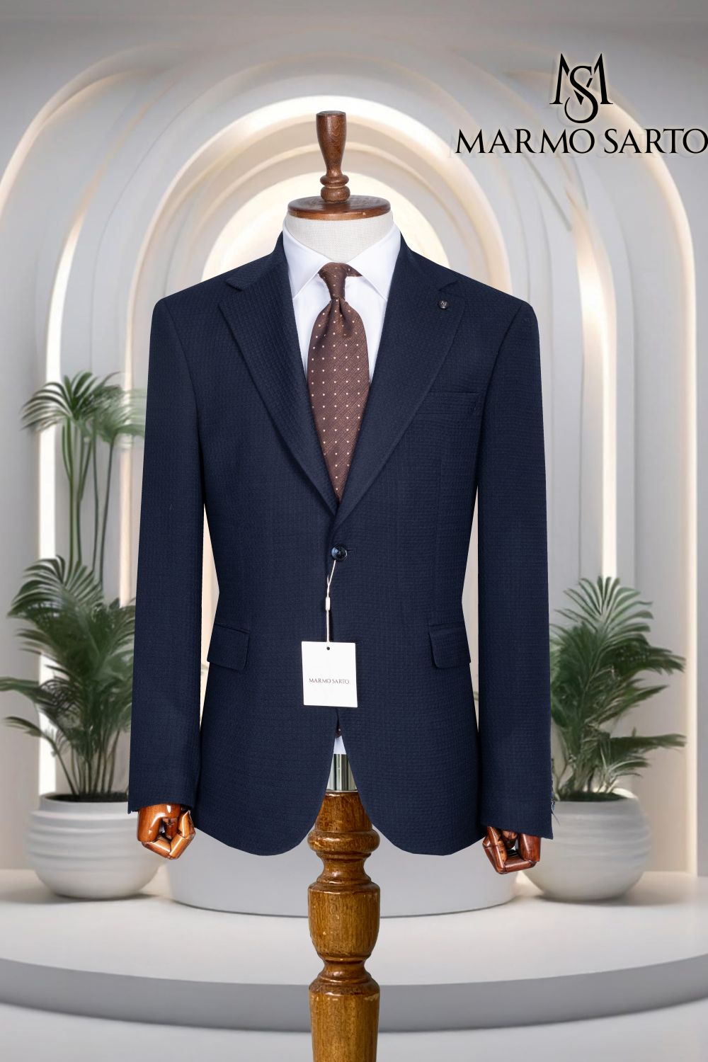 Marmo Sarto Tek Ceket Lacivert 48 - 6
